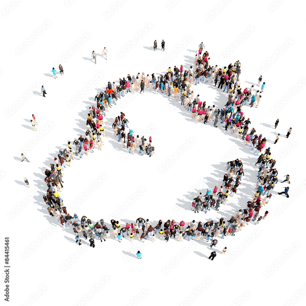 people in the shape of clouds. people in the shape of clouds.