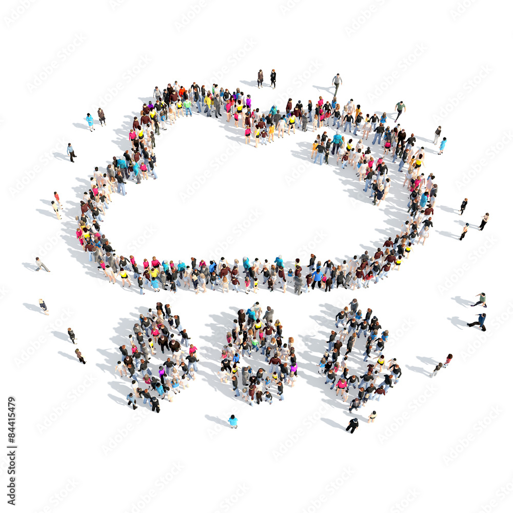 people in the shape of clouds. people in the shape of clouds.