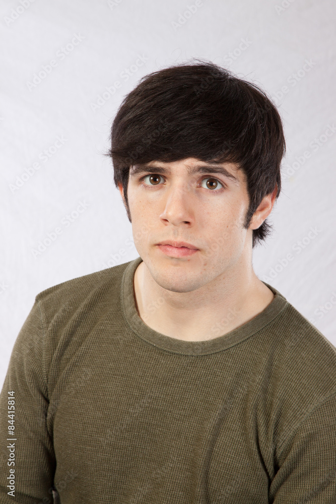 Fototapeta premium Handsome man worried and thoughtful