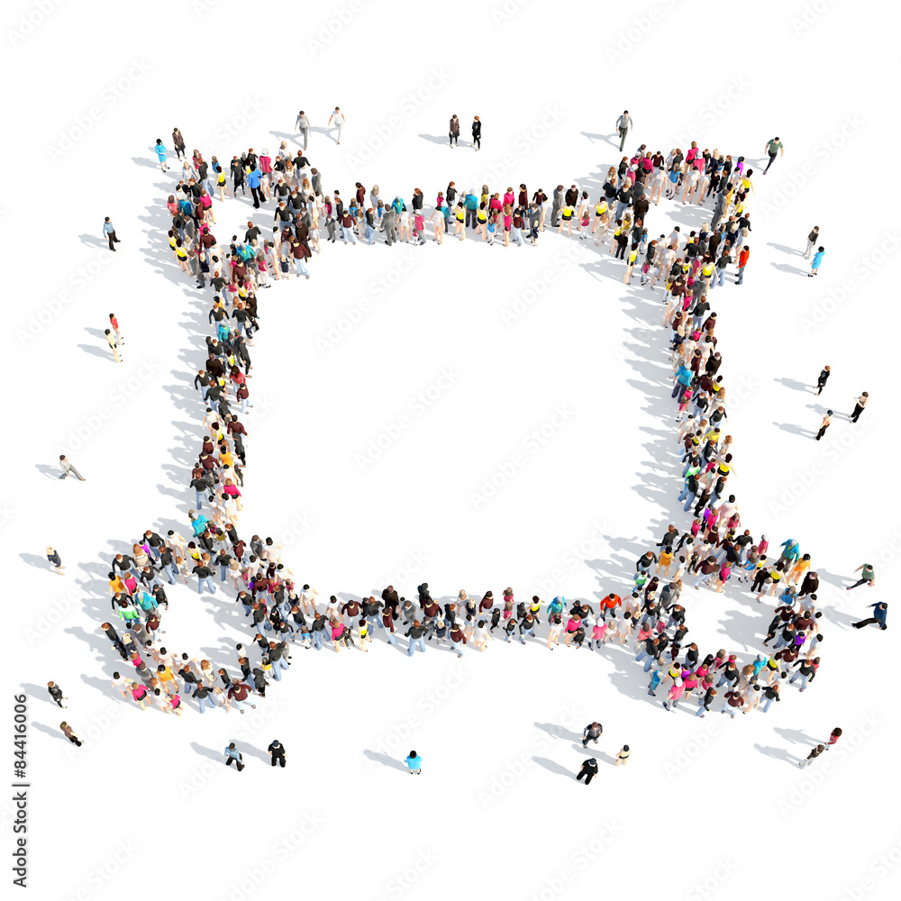 people in the shape of frame. people in the shape of frame.