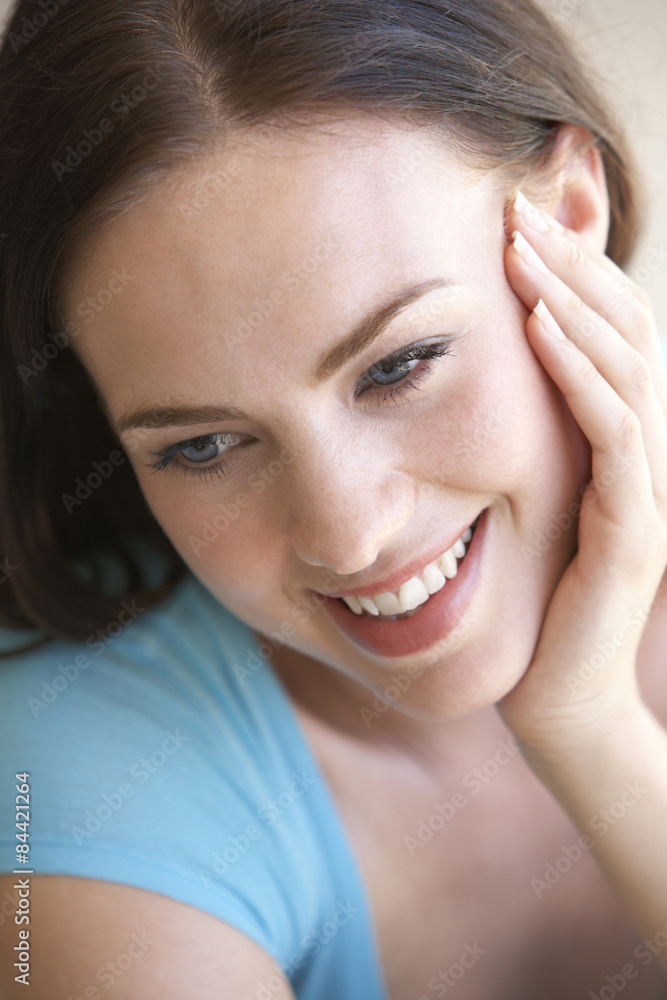 Portrait Of Young Woman Relaxing Portrait Of Young Woman Relaxing