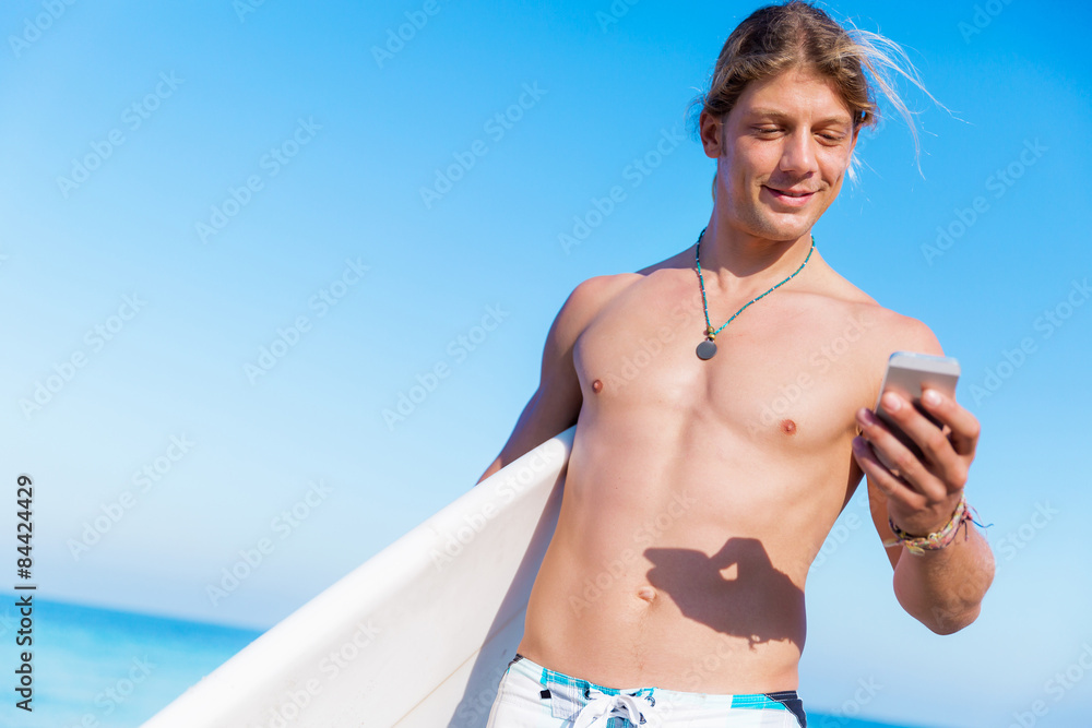 Fototapeta premium Hello from the beach