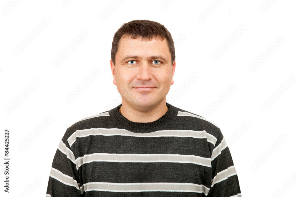 portrait of a happy middle aged man portrait of a happy middle aged man