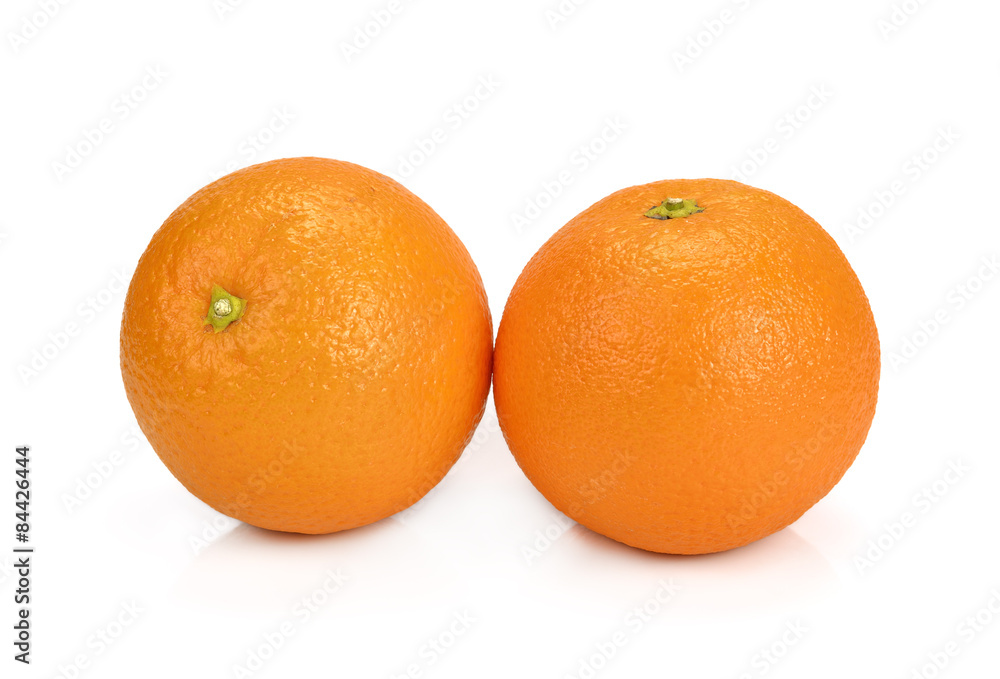 Orange fruit isolated on white background Orange fruit isolated on white background