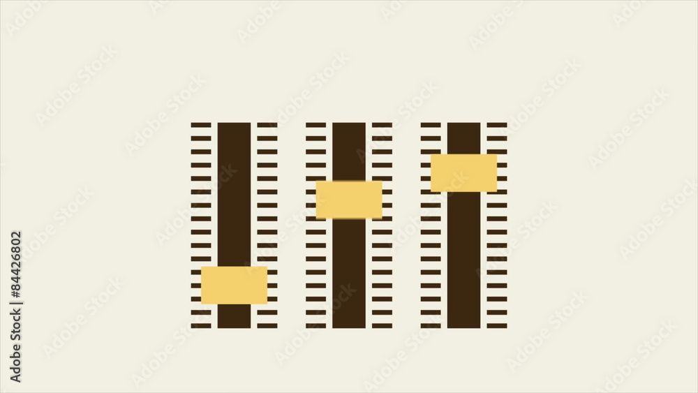 Equalizer icons, Video animation Equalizer icons, Video animation