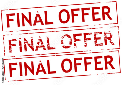 Final offer
