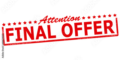 Attention final offer