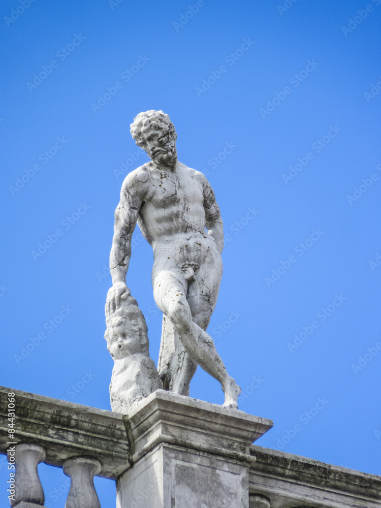 statues in front of the Doges Palace (Palazzo ducale), St Mark's statues in front of the Doges Palace (Palazzo ducale), St Mark's