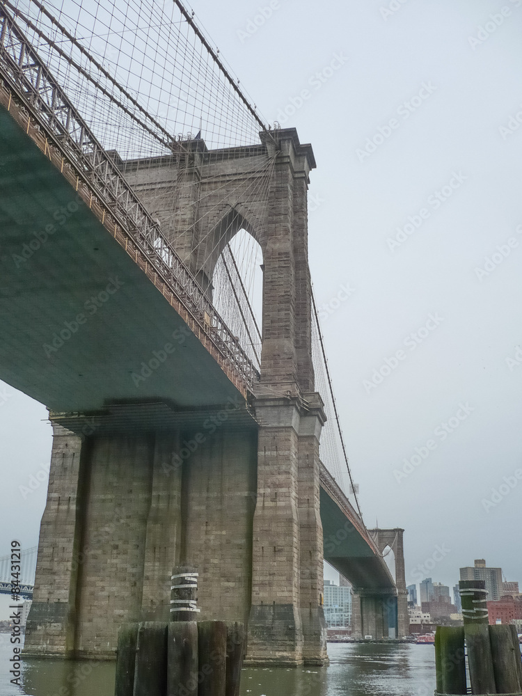 Naklejka premium Brooklin Bridge in NY