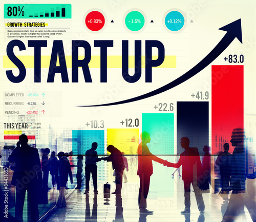 Startup Launch New Business Planning Growth Development Concept