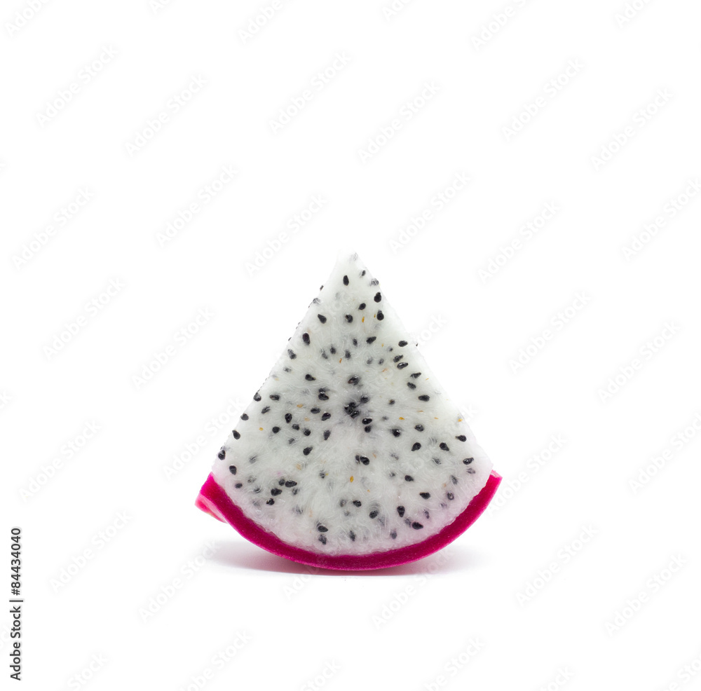 Dragon fruit on a white background Dragon fruit on a white background