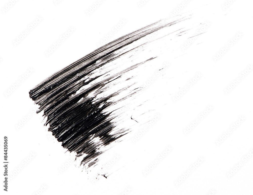Mascara brush stroke on background Mascara brush stroke on background