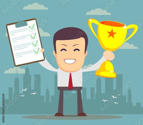 Winner businessman