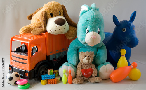 Toys - cheerful family