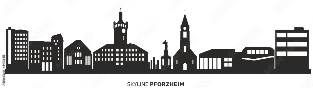 Fototapeta premium Skyline Pforzheim