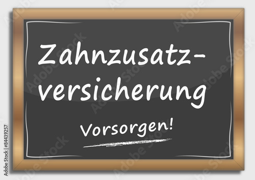 Schreibtafel Zahnzusatzversicherung