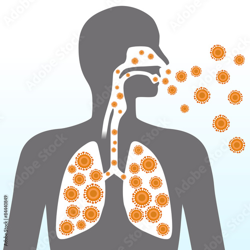 Virus and infection, image illustration