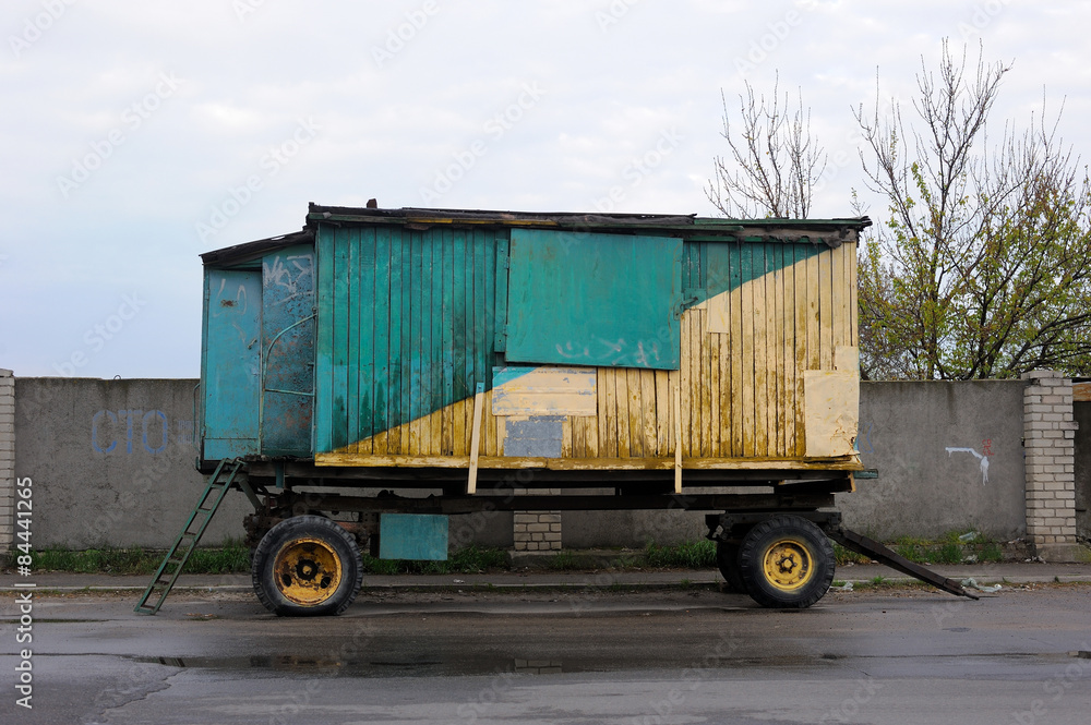 Wooden Trailer Van
