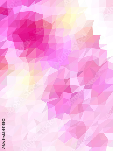 Abstract bright pink triangles background