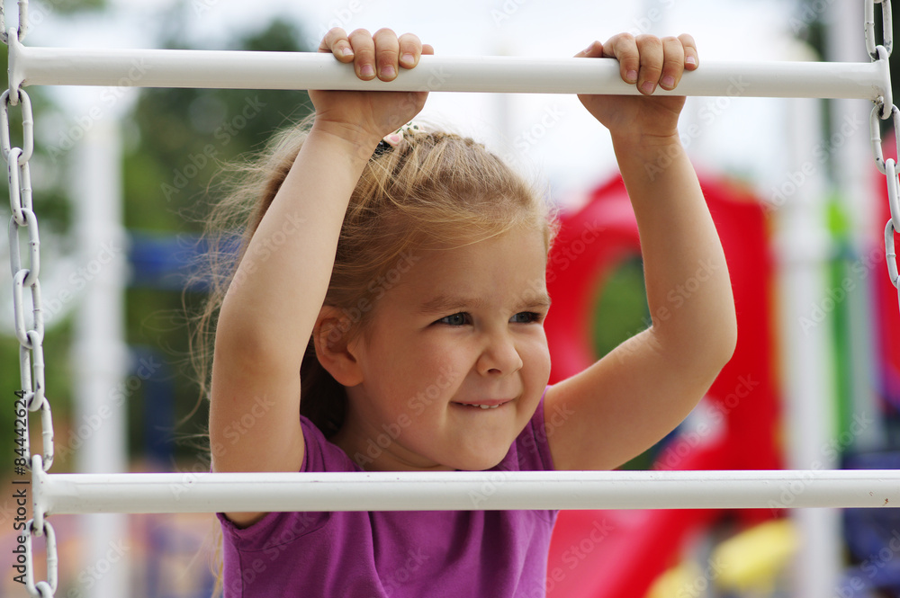 Fototapeta premium girl on the playground