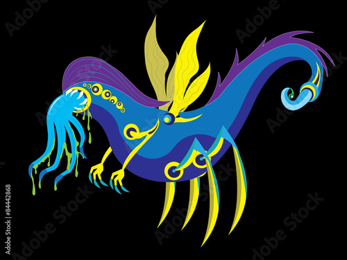 Worm the alien with wings