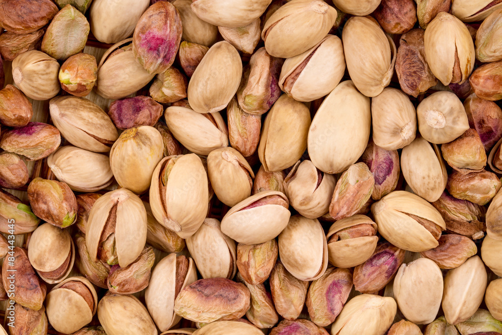 Fototapeta premium Close up of fresh pistachios. 