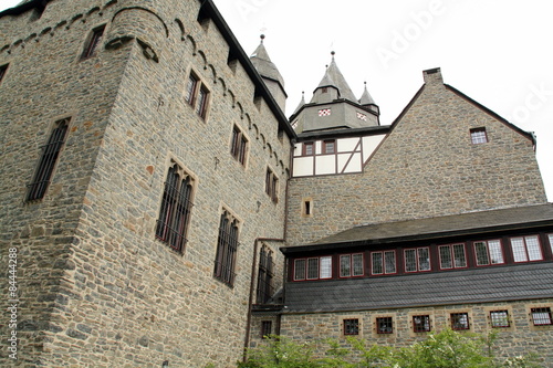 Altena. May-26-2015. The back of the Burcht Altena from the 12th century in Altena. Germany