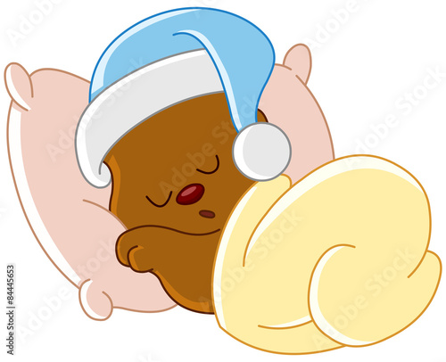 Teddy bear sleeping