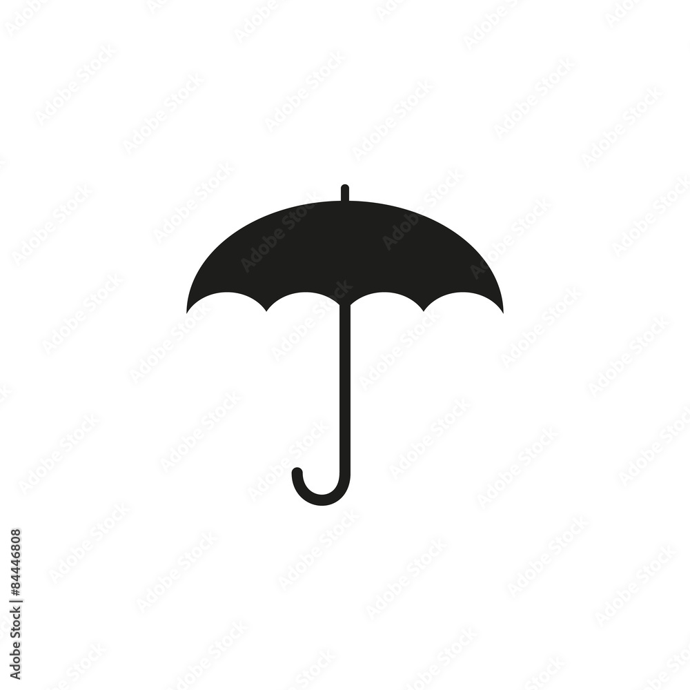 The umbrella icon. Protection symbol. Flat The umbrella icon. Protection symbol. Flat