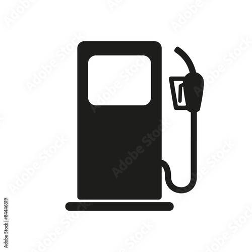 The gas station icon. Gasoline and diesel fuel symbol. Flat