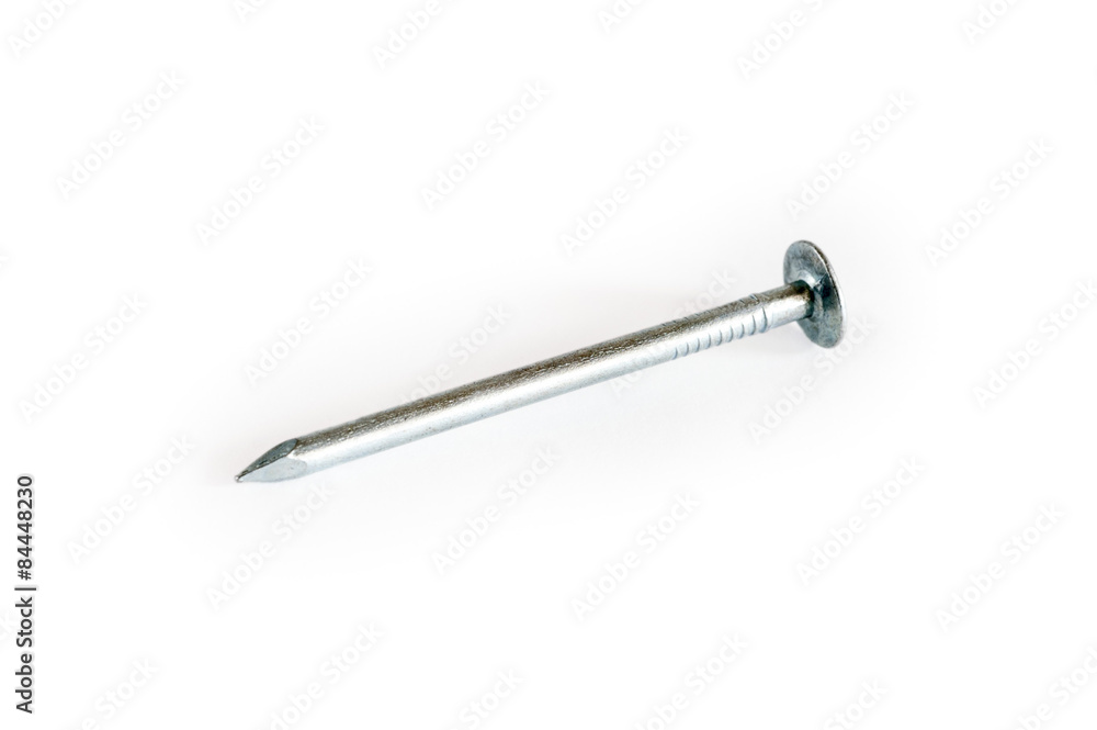 Close-up image of iron nail Close-up image of iron nail