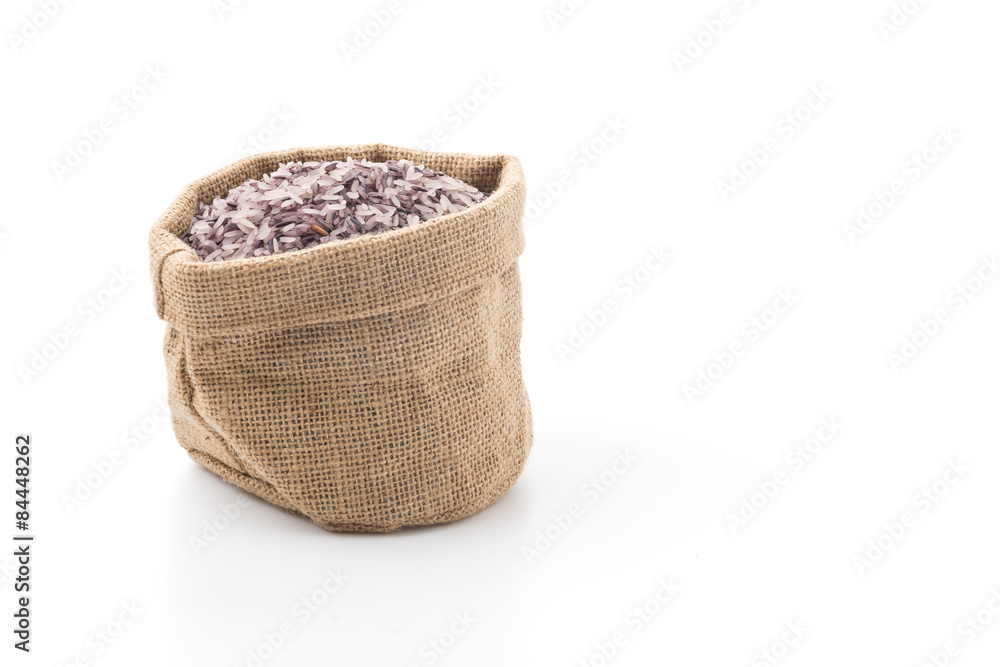 berry rice isolated on white background berry rice isolated on white background