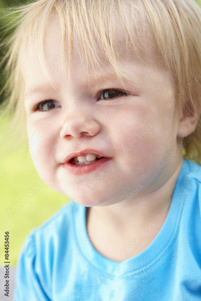Haed And Shoulders Portrait Of Female Toddler Haed And Shoulders Portrait Of Female Toddler