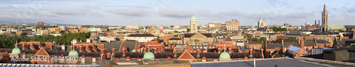 Photography Morning panorama center of Dublin.