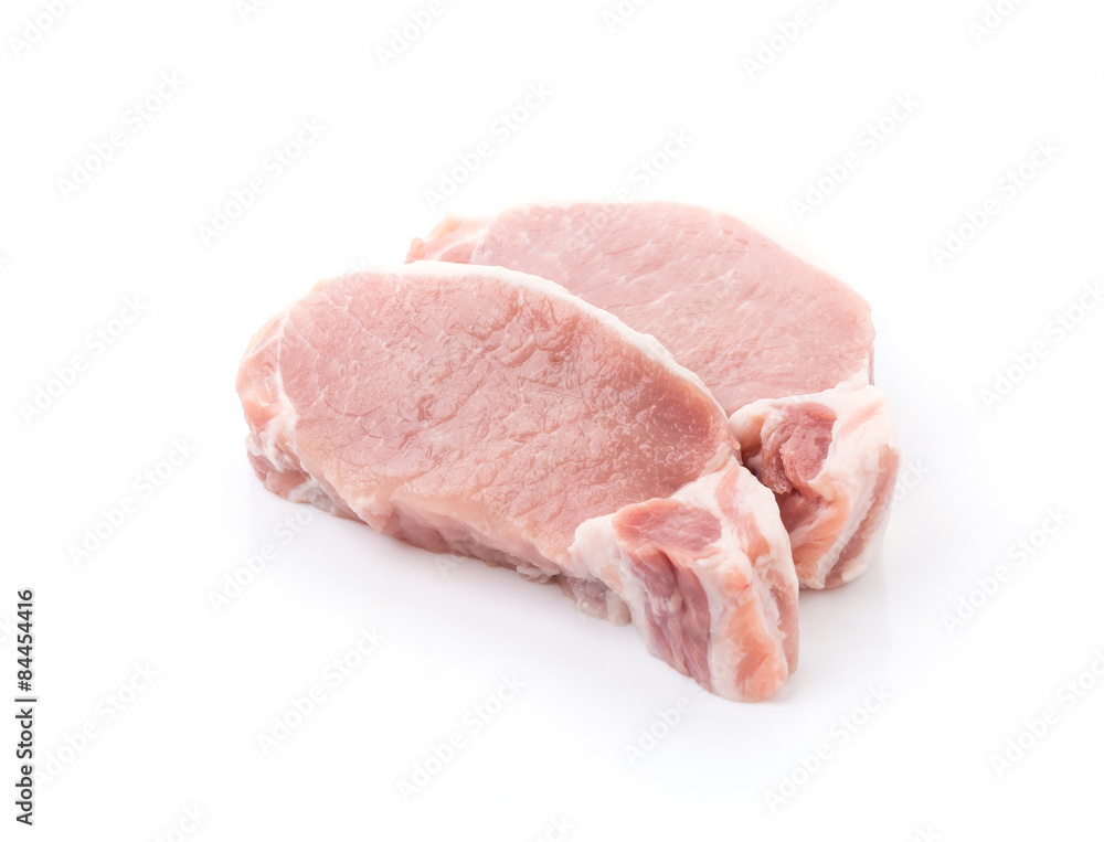 raw meat pork steak