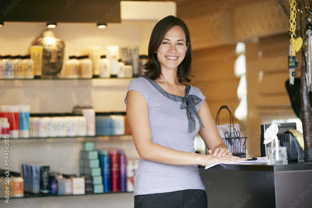 Portrait Beauty Product Shop Manager Portrait Beauty Product Shop Manager