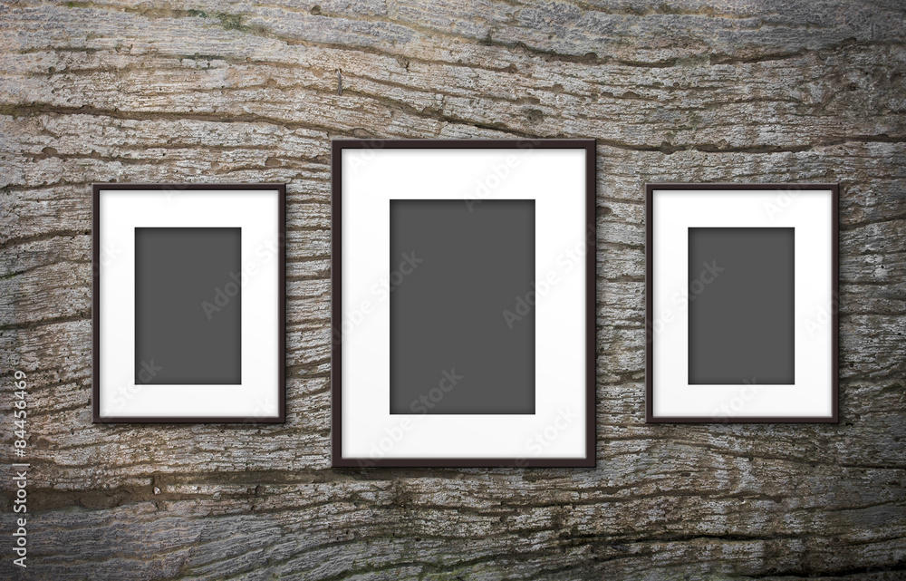 blank photo frame on old wood background blank photo frame on old wood background