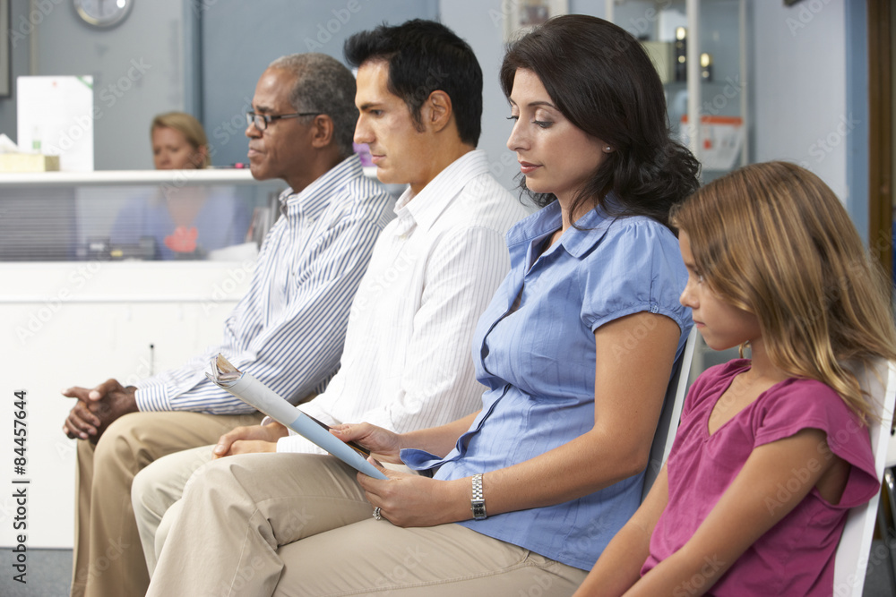 Patients In Doctors Waiting Room Patients In Doctors Waiting Room