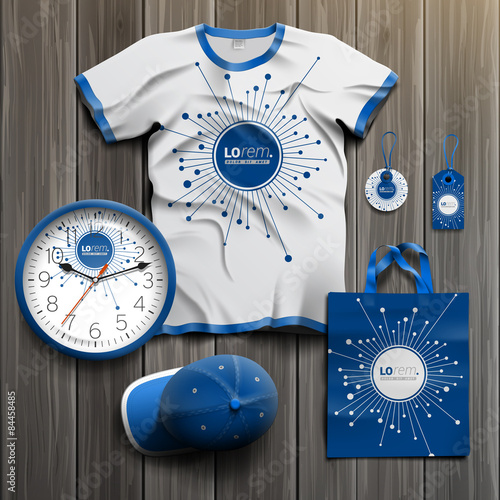 Corporate identity template and promotional gifts