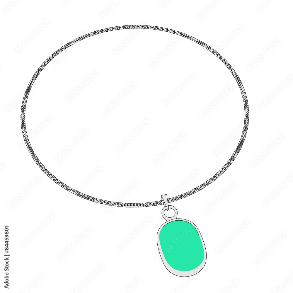 2d cartoon image of necklace jewel 2d cartoon image of necklace jewel