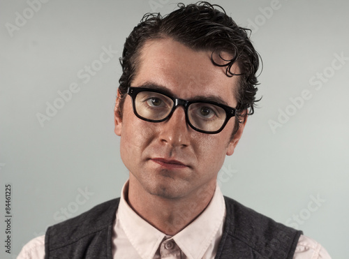 Tablou pe pânză Nerdy Business Man