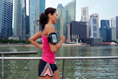 Photography fitness woman running
