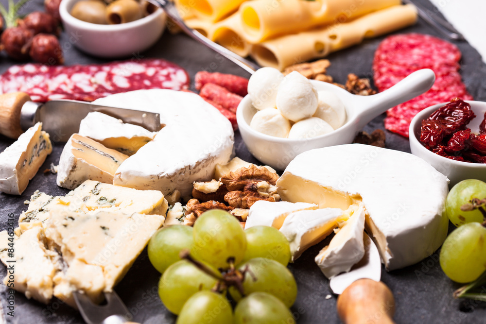 Cheese and salami plate