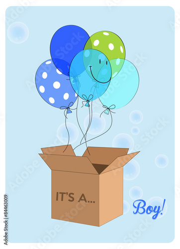 baby shower card, wonder if it's a little boy or a girl
