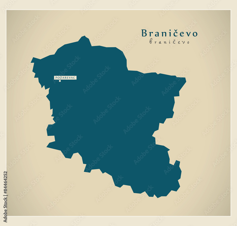 Modern Map - Branicevo RS