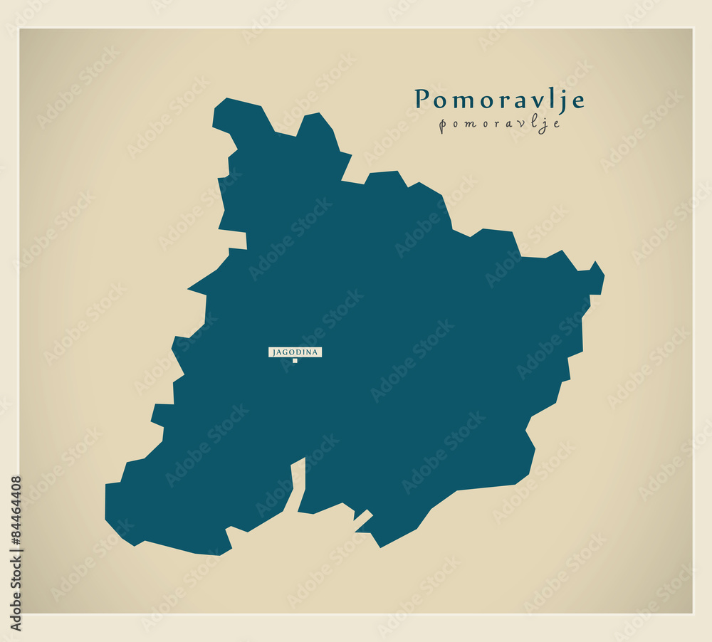 Modern Map - Pomoravlje RS