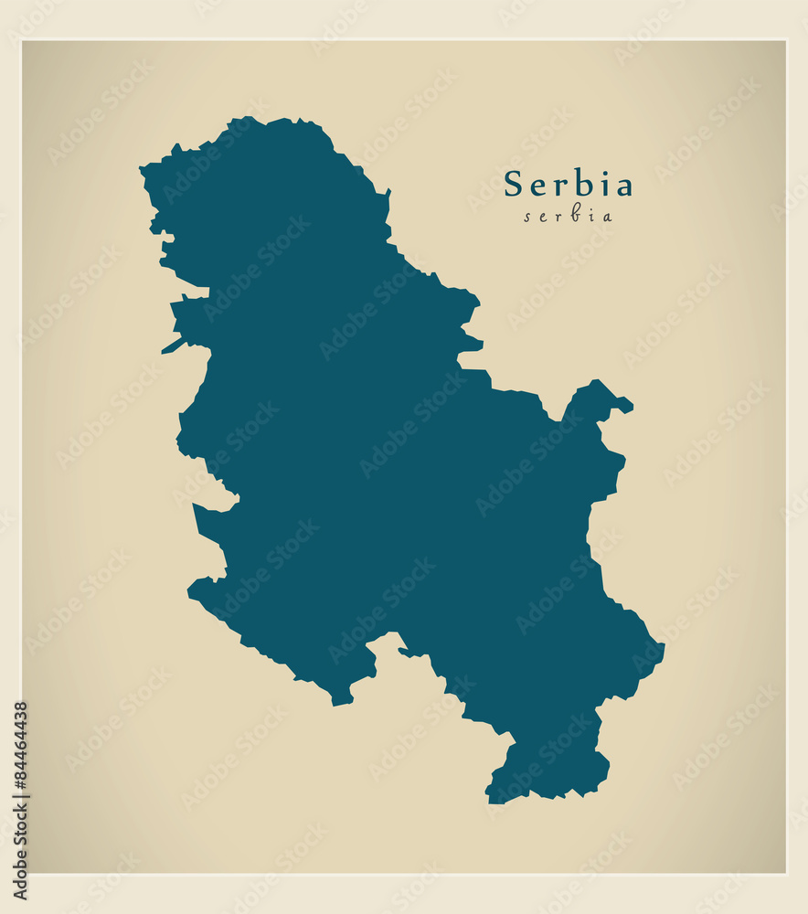 Modern Map - Serbia RS Modern Map - Serbia RS