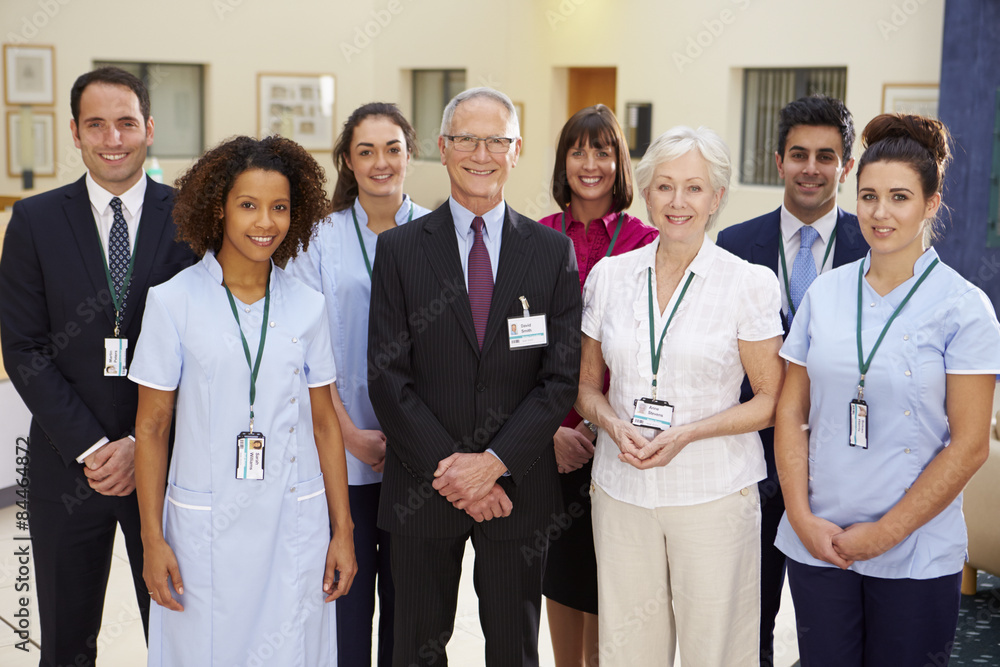 Portrait Of Hospital Medical Team Portrait Of Hospital Medical Team