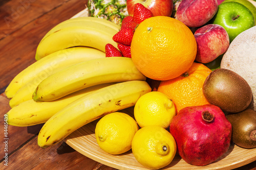 Teller mit Obst