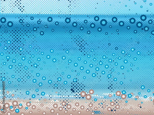 Abstract dot beach background
